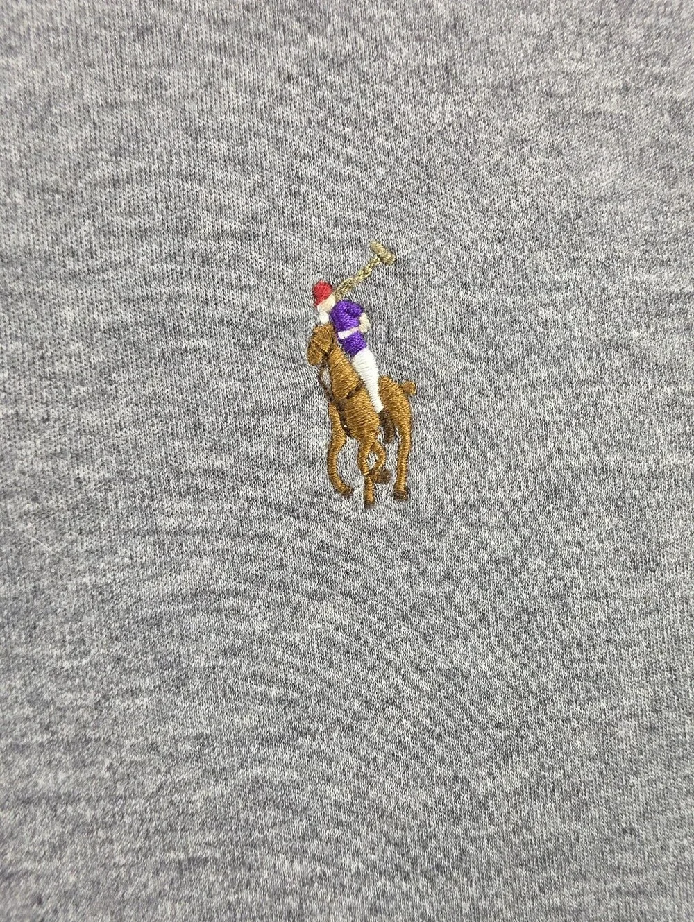 Ralph Lauren Gray Polo Shirt with Flesh Pony Pima Cotton Sz 2XL